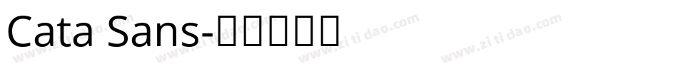 Cata Sans字体转换